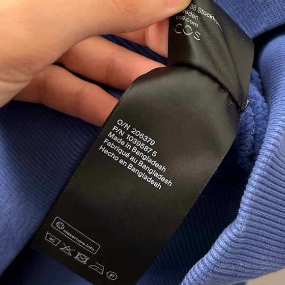 COS Men’s Blue Crewneck Sweatshirt - Picture 8 of 9